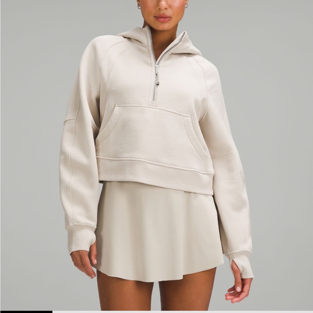 Lululemon Scuba Half Zip Cropped Hoodie